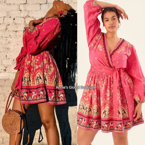 RARE NWT ANTHROPOLOGIE Raquel Floral Embroidered Beaded Mini Dress. Size 3X - Picture 4 of 16